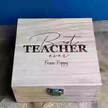 Personalised Wooden Gift Box Thank you Teacher (Best)